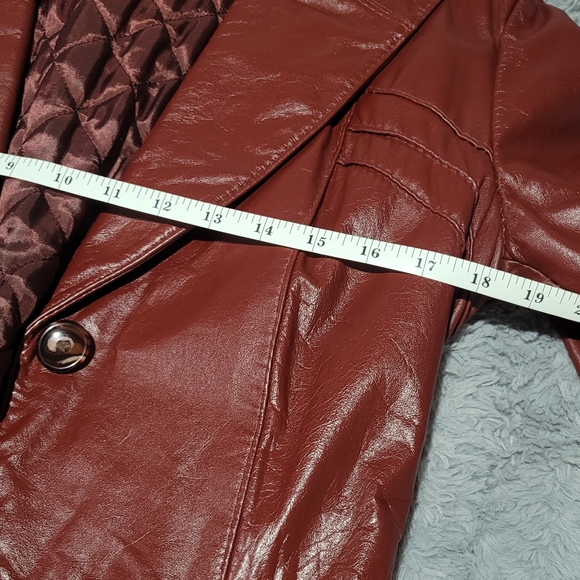 Vintage 1970s Opera Women's Lined, Belted Leather Trench Coat Fits Like A 4-6. - Picture 15 of 16